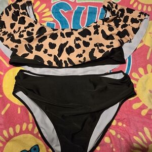 Leopard Print Bikini Set